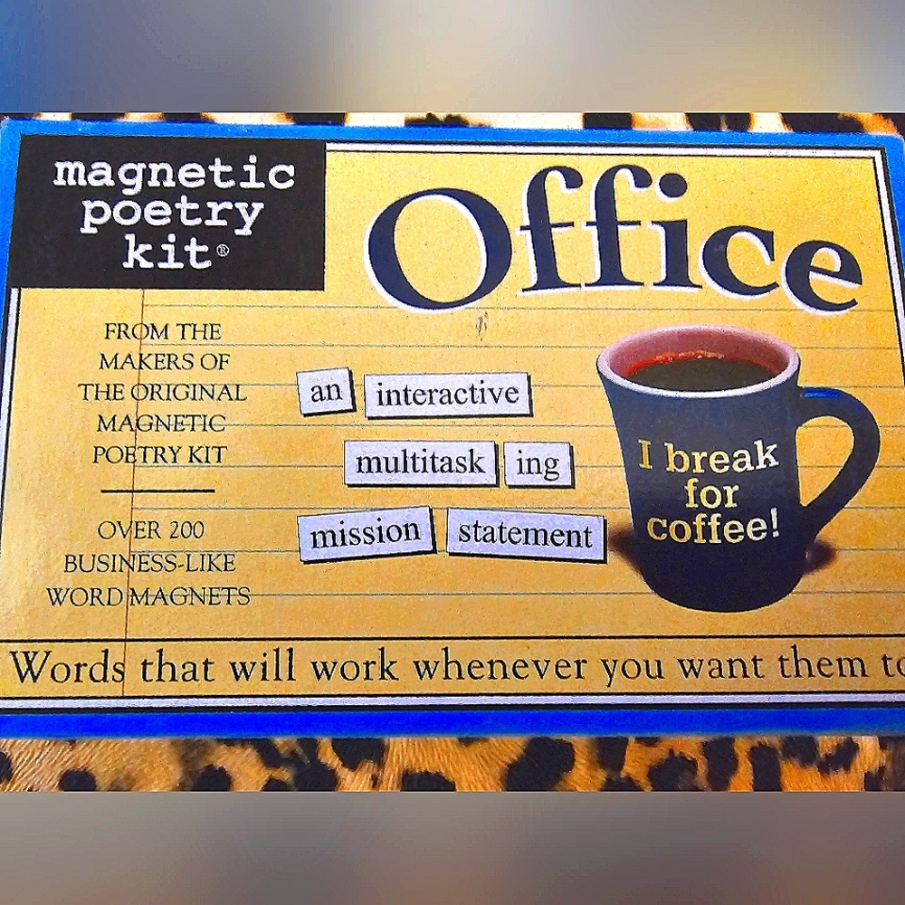 200+ Pcs, Magnetic Poetry Kit "OFFICE", New in Box